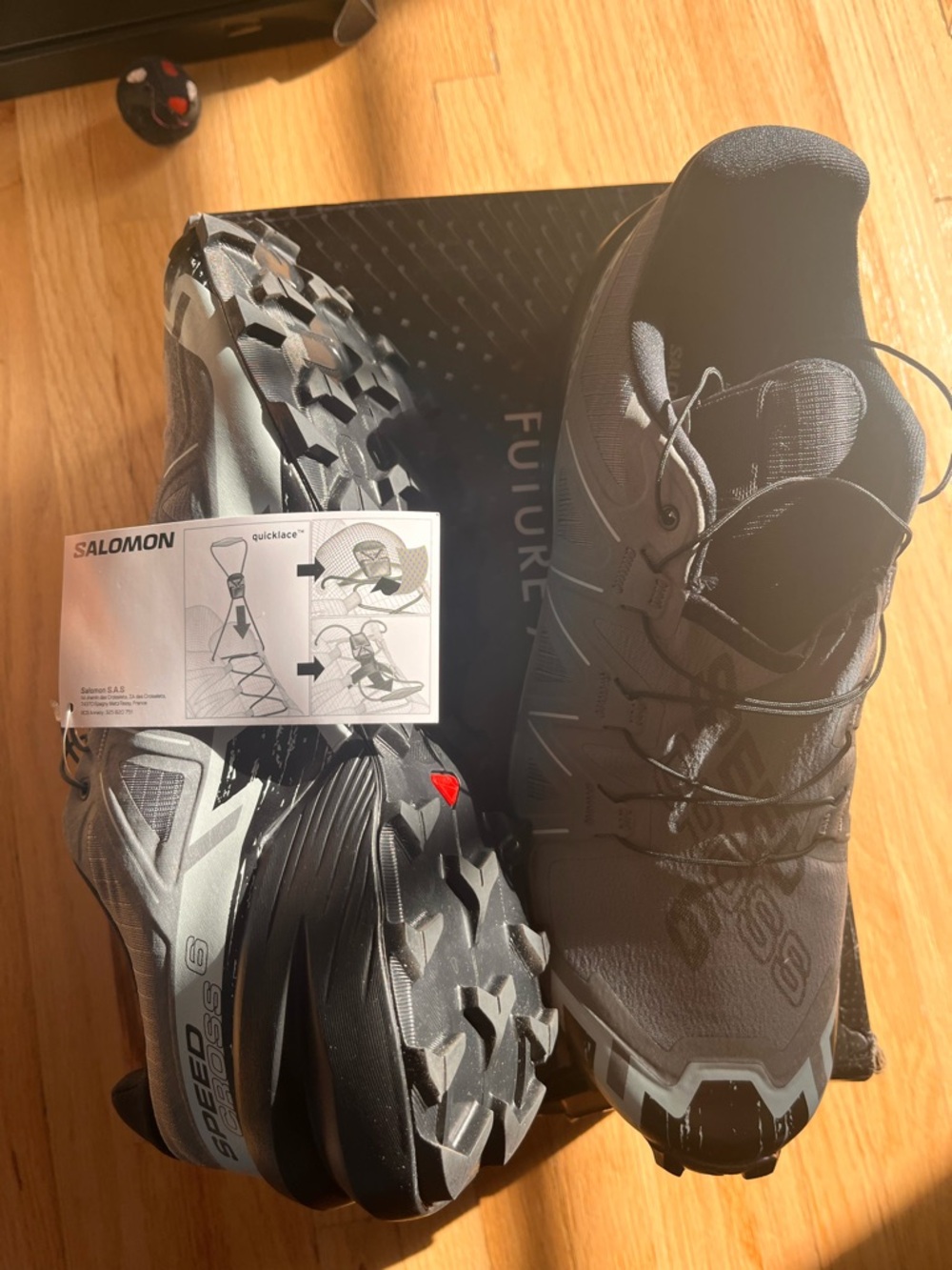 Salomon Speedcross 6 Men's Trail Shoes - Black & Gray - Picture 4 of 4